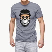 투준플레이 해골MASK 남여공용 프린트 레터링 반팔 티셔츠 커플티 단체티 3color