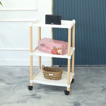 HK 가정용 3단 카트, 화이트