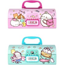 비밀오픈 몰랑이 지함필통 초등 여아 펜슬포켓 파우치, 랜덤