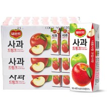 롯데칠성 델몬트 드링크 팩 사과 190ml x96팩