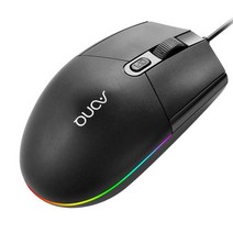 게이밍마우스 게임용 컴퓨터 RYRA-유선 게임 마우스 1600dpi 4 키 RGB 컬러풀한 호흡 조명 효과 빛나는 USB, 01 black, 한개옵션1