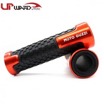 Moto Guzzi V9 Roamer/Bobber/V85 TT/V7 스톤/특수 오토바이 CNC 7/8 22mm 알루미늄 핸들 바 손잡이, Orange