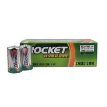 [YOUNGSHOP] 로케트 망간건전지 R20 사이즈D 24알 로케트건전지 D_ 989EA, 1, 본상품선택