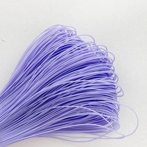 헤세드 [18색] 국내제작 0.7mm 나일론 비즈끈 매듭실 매듭끈 고밀도가공 (180cm), 연보라, 1개