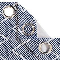 암막커튼 붙이는 나비주름 안방 린넨 화이트 암막커튼 2 팩 실내 실외 커튼 방수 1