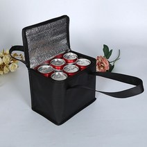 배달가방 food delivery bag ice pack 1pc 접이식 피크닉 딜리버리백, 블랙 22x14x17cm