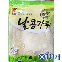 뚜레반 날콩가루 (1kg) x10개 생콩가루 비지찌개 콩죽, 미들퐁 쿠팡 1