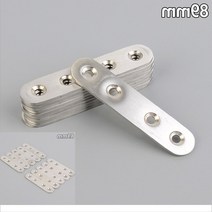 라운드 꺾쇠 꺽새 철물점 철물도매 일자형 다목적 평철 보강 코너철 연결 10P, 단일