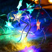 20구 LED 별 가랜드 전구(3M) 별장식 트리조명, 상세페이지 참조