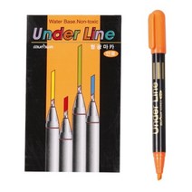 케이피아이 형광펜언더라인 주황 타/12 91816, 1개, 색상