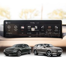 제네시스 G80 GV80 내비게이션 계기판 뒷좌석 모니터 액정보호 필름, 후석모니터(나노소프트-2개1세트), 제네시스 G80/GV80 (20년~현재 )