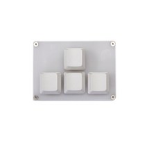 다기능 매크로 키보드 간편한 한손 단축키 바로가기 기능새로운 프로그래밍 가능한 사용자, 4키 방향, 파란색 스위치