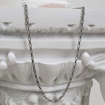 [블레스드뷸렛] 박스 체인 목걸이_엔틱실버_초커가능