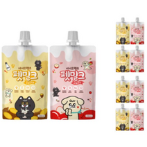 바이오펫츠 반려동물 펫밀크 150ml 2종 x 5p 세트, 사과맛, 1세트