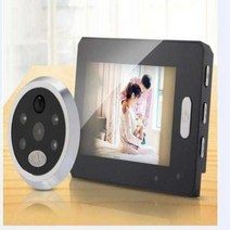 4.3 스마트 도어 뷰어 LED 나이트 비전 모션 감지 와이드 앵글 충전식 음악 초인종, 중국, 검정, 12  22mm