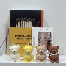 리브포유 미니베어 곰돌이캔들 친구생일 여자친구선물 오브제 방꾸미기 답례품 퇴사선물, 베이지
