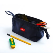 큰 파우치 천 고등학생 대학생 초등학생 필통, 그린