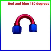 범용 자동차 연료 호스 오일 가스 쿨러 라인 파이프 튜브 내부 와이어 커넥터 레드 블루 블랙 레드 블랙 AN4 AN6 AN8 AN10 AN12, Red and blue 180+AN4