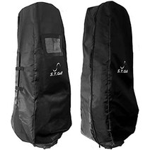 일본직배송 명품 선물용 소장용 골프가방 캐디백 보스턴백 골프채 20초 간편설치 캐디백, 블랙 벨크로 타입