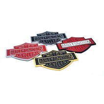 할리데이비슨 D21 모터사이클 엠블럼 스티커 뱃지 _ 65489EA, 골드