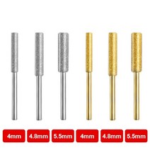 체인톱 연삭기 샤프너 전기 톱 3/4/5/6pcs 다이아몬드 코팅 원통형 버 44.85.5mm 숫돌 연삭, 6개