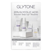 GLYTONE 20% 글리콜산 부스터 Step-Up Routine: Step 2 - For Normal to Combination 피부 각질제거 클린저 pure 보습제 미네랄