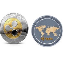 새로운 1pcs 리플 코인 xrp 암호화 기념 리플 xrp 수집가 코인 선물 코인 아트 컬렉션 물리적 골드 기념
