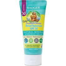 뱃저 징크 옥사이드 유아 선스크린 크림 카모마일 & 카렌듈라 SPF30, 1개, 87ml