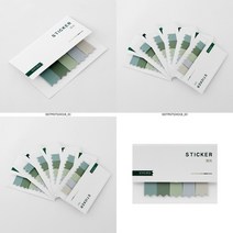 이지리치 접착 인덱스 메모지 6P세트 탁상메모지 점착메모지제작