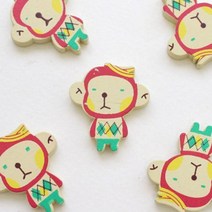 도토리디자인 바나나원숭이 나무비즈5p 우드비즈