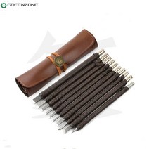 조각칼 나무 조각 도구 키트 날카로운 칼 스톤 레터링 키체인 텅스텐 카바이드 스틸 10PC