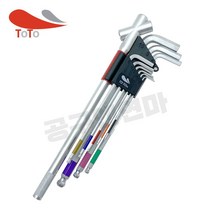 토토 육각 롱 볼렌치 파워핸들 세트 9+1PCS