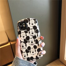 레트로 만화 애플 x 휴대 전화 쉘 iphon, 애플 Xr 빅 아바타 미키