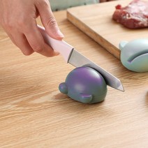 캠핑 미니 칼갈이 휴대용 샤프너 칼숯돌 칼가는거 원형 숫돌, 색상랜덤