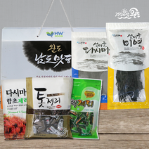 완도 건어믈 미역 다시마 멸치 마른 특산물 혼합 명절 선물 세트, 혼합바다속 03호, 1세트