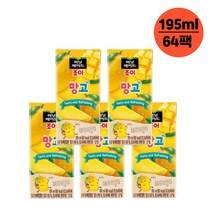 미닛메이드 조이 망고맛 195ml 64팩 팩주스 쥬스 어린이 유치원 소풍 유아, 상세페이지 참조, 상세페이지 참조