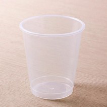 25p 다회용 자판기컵 190ml 투명 정수기컵 종이봉투, 단품