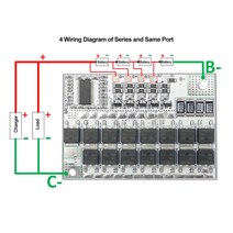 BMS보드3S 4S 5S 100A 3.2v 리튬 인산염 배터리 보호 회로 보드 균형 BMS, 02 4S 100A 3.2V