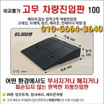 고무 차량진입판(500*500*100) 파손 깨짐NO 비교불가 코스만경사로 단독제품 /깨지지않는 고무차량진입판 /카업 방지턱, 1개