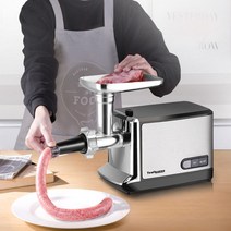 업소용 전동 소세지충진기 육가공 소시지 만드는 기계, 흰색 표준 버전