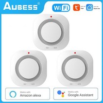 이산화탄소 경보기 측정기 연기 일산화탄소 홈 캠핑 tuya wifi 2 1 가스 감지기, 진한 파란색