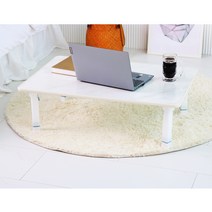 한일테이블 홈 라운딩 LPM 4단높이조절 다용도 테이블상, 화이트마블