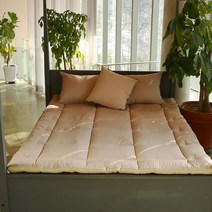 디메이드 프리미엄 발열 누빔 토퍼/패드/매트릭스/돌침대/흙침대 사용가능, 누빔토퍼_베이지