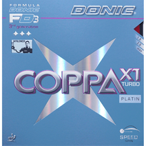 도닉 코파 X1 터보 플래틴 탁구와 탁구 고무, Black