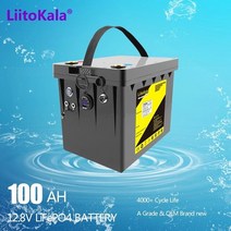 대용량 보조배터리 휴대용 차박 캠핑용 파워뱅크LiitoKl 12V Lifepo4 배터리 120h MS 리튬 충전식 인버터 R, 01 DC-12.8V100Ah