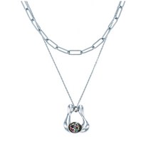 러빈볼 스노우볼 레이어드 목걸이