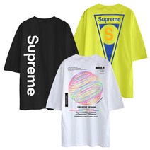 문컬렉션 슈프림 오버핏반팔 M~5XL 다양한 빅사이즈 반팔 티셔츠