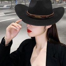 승마 말 자켓 바지서양 카우보이 모자 넓은 챙 여성 승마 의상 의류 액세서리, 02 Black