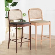 아트박스/꼬모까사 나달 라탄 바체어 (2종색상)높이조절가능, 내추럴/65cm(절삭신청)