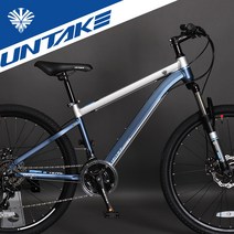 완전조립 언테이크 레오니드 D630 시마노 21단 알루미늄 26인치 MTB 자전거, 그레이/블루